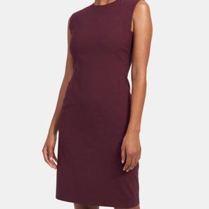 Power Dress in Stretch Wool - Mulberry, Sz 10